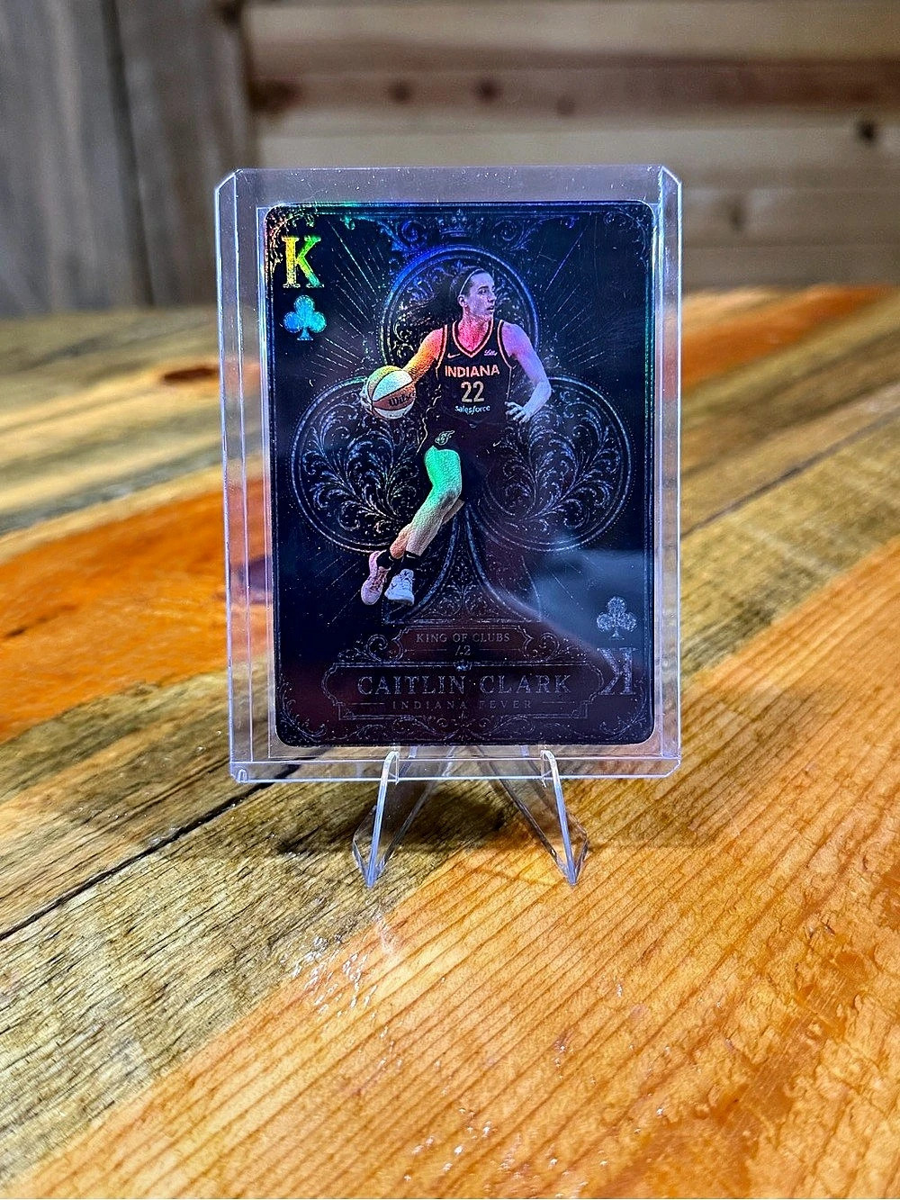 Caitlin Clark Indiana Fever King of Clubs Custom Basketball Card